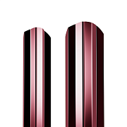 Штакетник М-образный фигурный 1500мм RAL 3005 (красное вино)                                                                                                                                            