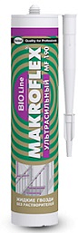 Гвозди жидкие "MAKROFLEX BIO LINE" MF190 ультрасильные белый 400 гр                                                                                                                                     