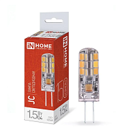 Лампа с/д LED-JC 1.5Вт 12В 4000К нейтр. бел. G4 150лм IN HOME (1513205)                                                                                                                                 