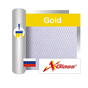 Стеклообои X-Glass GOLD Рогожка мелкая (25м)                                                                                                                                                            