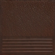 Фронтальная ступень клинкерная плитка Каир 4У коричневый 29,8х29,8 (1,33м2/66,5м2/50уп)                                                                                                                 