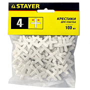 Крестики STAYER для плитки 4мм (100шт) (3380-4)                                                                                                                                                         