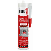 Герметик KUDO для печей и каминов высокотемпературный 1200С 280мл, красно-коричневый KSK-707                                                                                                            