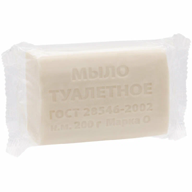 Мыло туалетное 200 гр б/о (упаковка 40 шт)                                                                                                                                                              
