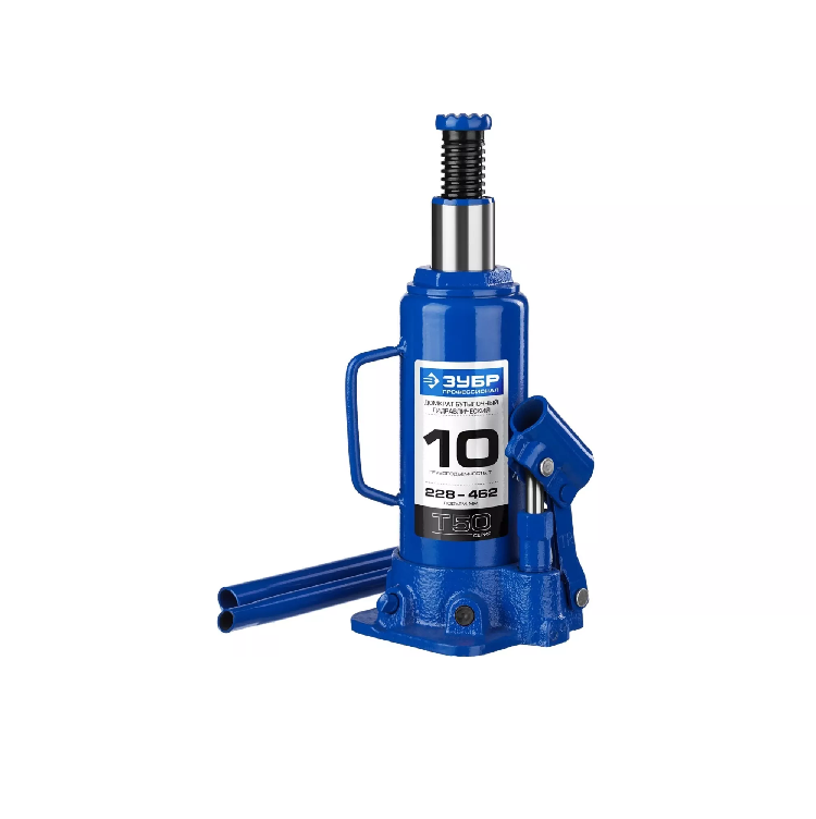 Домкрат ЗУБР гидравл. "бутолычный", Профессионал 10т, 228-462мм (43060-10_z01)                                                                                                                          