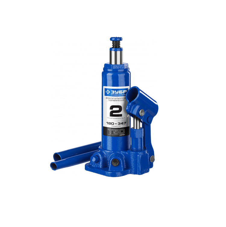Домкрат ЗУБР гидравл. "бутолычный", Профессионал 2т, 180-347мм (43060-2_z01)                                                                                                                            