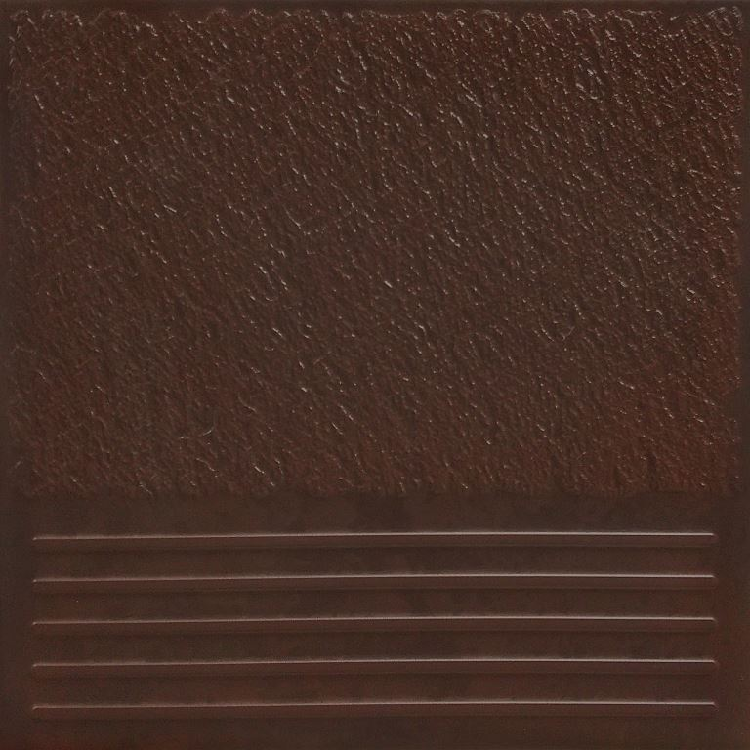 Фронтальная ступень клинкерная плитка Каир 4У коричневый 29,8х29,8 (1,33м2/66,5м2/50уп)                                                                                                                 