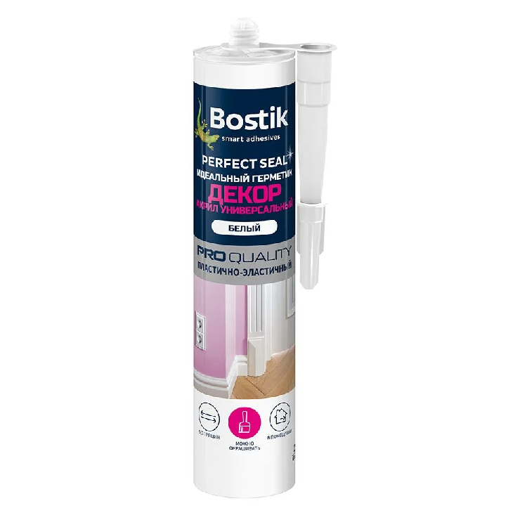 Герметик Bostik Perfect Seal акрил универсальный 280мл (уп 12шт) (50009032)                                                                                                                             