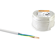 Провод ПВС 3х1,5 ГОСТ упаковка (5м), белый SQ0118-0007                                                                                                                                                  