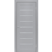 Дверь ТЕХНО 708 nanotex, манхэттен 800*2000 стекло сатинат                                                                                                                                              