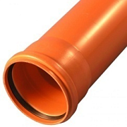 Труба канализационая ПВХ 110х3,2х3000 оранжевая                                                                                                                                                         
