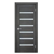 Дверь ТЕХНО 707 nanotex, грей 800*2000 стекло белый сатинат                                                                                                                                             