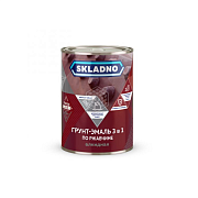 Грунт- эмаль по ржавчине SKLADNO 3 в 1 желтый 0,8 кг (упаковка 14шт)                                                                                                                                    