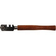 Стеклорез 6-роликовый с деревянной ручкой Политех 3010020                                                                                                                                               