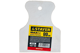 Шпатель STAYER "MASTER" резиновый, белый, 1шт, 80мм  (1027-80)                                                                                                                                          