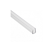 Профиль торцевой для поликарбоната 10 мм 2,1м (прозрачный)                                                                                                                                              