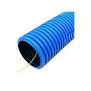 Труба гофрированная двустенная ПНД гибкая d110мм синяя (50м) (продаётся кратно 5 метрам)                                                                                                                