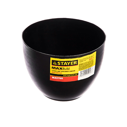 Чашка  STAYER "MASTER"  для гипса высокая, 120х90мм, (0608-1)                                                                                                                                           