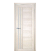 Дверь ТЕХНО 738 nanotex, сандал бежевый 800*2000 стекло белый сатинат                                                                                                                                   