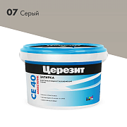 Затирка "CERESIT" СЕ 40 серый сланец №15 эл вод против 2кг                                                                                                                                              