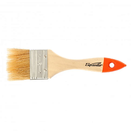 Кисть плоская Slimline 2" (50 мм), натуральная щетина, деревянная ручка "SPARTA" 824305                                                                                                                 