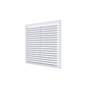 Решетка вентиляционная неразъемная, наклонные жалюзи, 138х138мм, (А1313С)                                                                                                                               