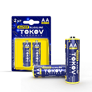 Батарейка 1.5В TOKOV ELECTRIC LR6/АА (блист.2шт)                                                                                                                                                        