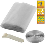 Сетка STAYER "COMFORT" противомоскитная для окна,с крепежной лентой,белая,ПЭТ, 1,1х1,3м (12480-11-13                                                                                                    