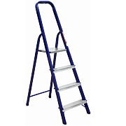 Стремянка стальная 4 ступени (арт 8404) высота 0,8м                                                                                                                                                     