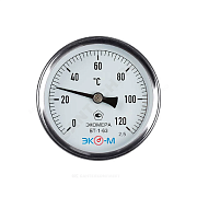 Термометр биметаллический  БТ-1-63 120С Дк63 L=40 ЭКОМЕРА                                                                                                                                               
