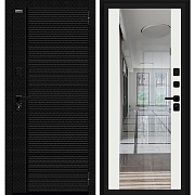 Дверь ДС Bravo N-3 Лайнер-3 (33/В13) Black Carbon SB-1/Off-white R/Лунный камень/BE 205*86 Правая                                                                                                       