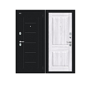 Дверь Bravo R-2 Некст Kale (117/ПР2) Riviera Ice/Букле черное 205*86 Правая                                                                                                                             