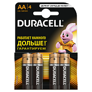 Батарейка щелочная DURACELL LR6 (AA) 1,5В бл.4                                                                                                                                                          