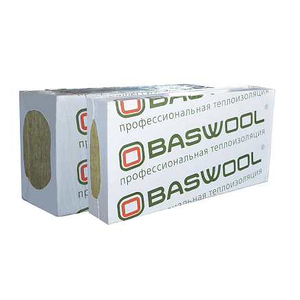 Утеплитель "BASWOOL" вент-фасад (пл. 80) 100х1200х600  (уп.0,216м3)                                                                                                                                     