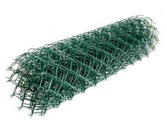 Сетка  рабица "ЗаСлон" 1,2х10 м ячейка 50 мм темн/зеленая ПВХ ф1,4/2,0мм                                                                                                                                