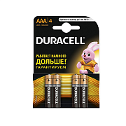 Батарейка щелочная DURACELL   LR03(AAA) 1,5В бл.4                                                                                                                                                       